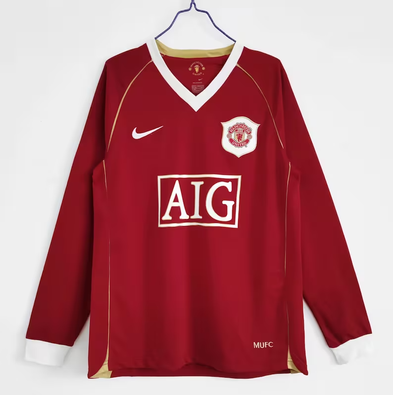 MANCHESTER UNITED 06/07 Home Jersey-Long Sleeve